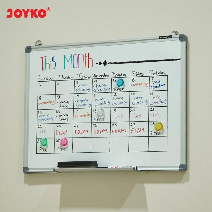 

Office & Stationery | Alat Tulis | Whiteboard Papan Tulis Putih Joyko Wb-120 | Best Seller