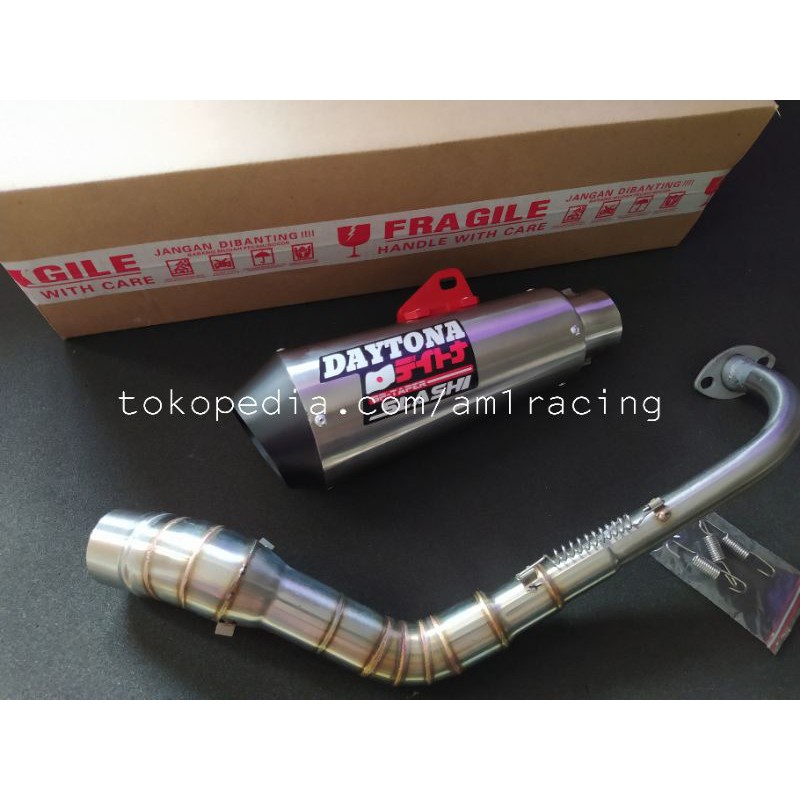 Knalpot Daytona slash gp taper supra 125 jupiter z z1 smash shogun kharisma c70 legenda astrea grand