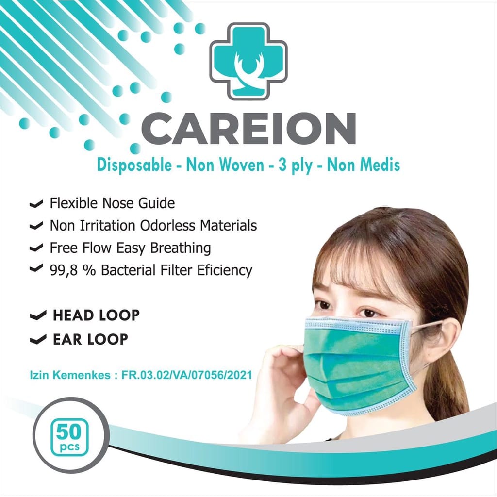 ✨NAGIHI✨ MASKER CARION ISI 50 PCS/MASKER KOREA/MASKER CAREION