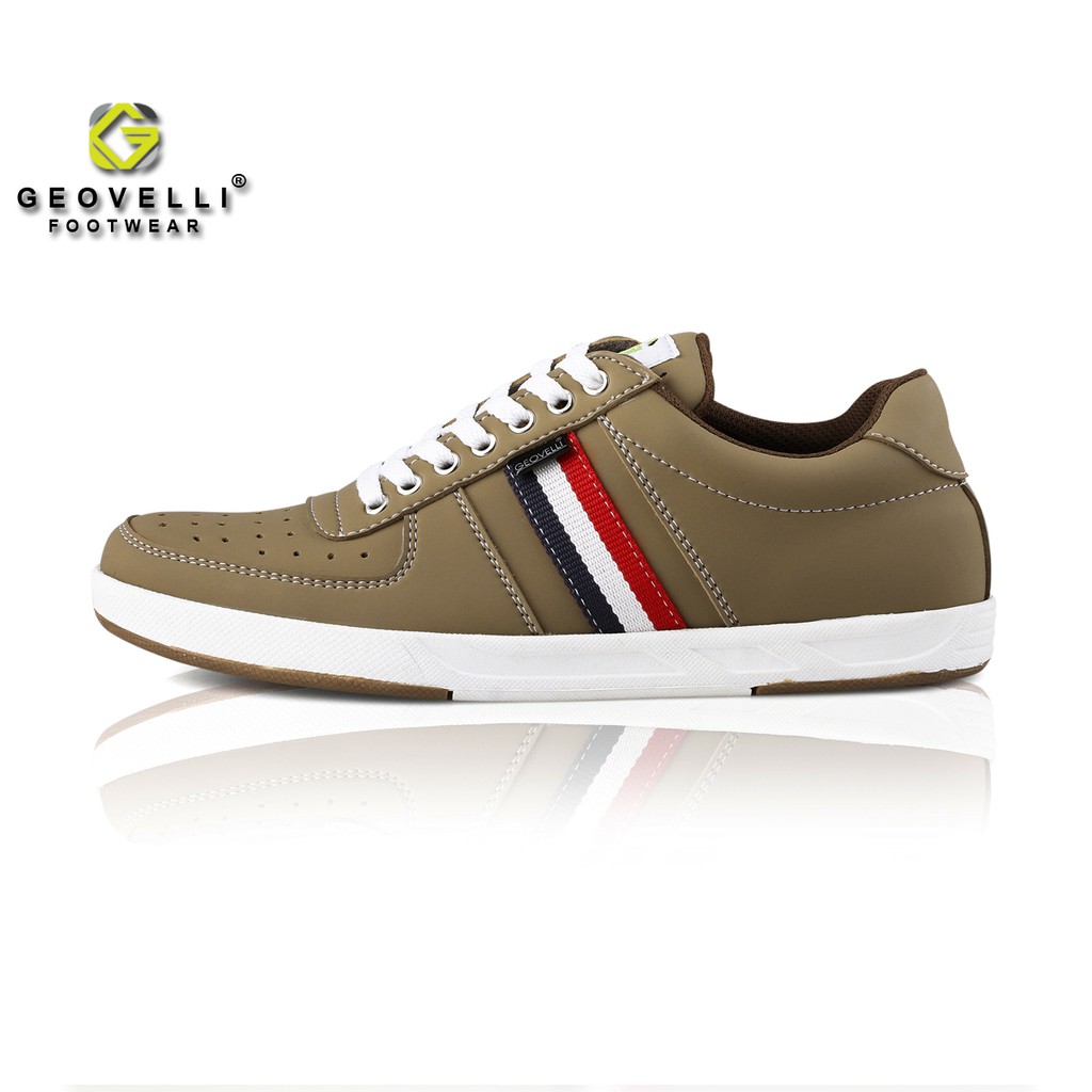 GvlGeovelli 39-43 Warna Mocca - Sepatu Sneakers Casual Sport Sekolah Pria Wanita Geovelli