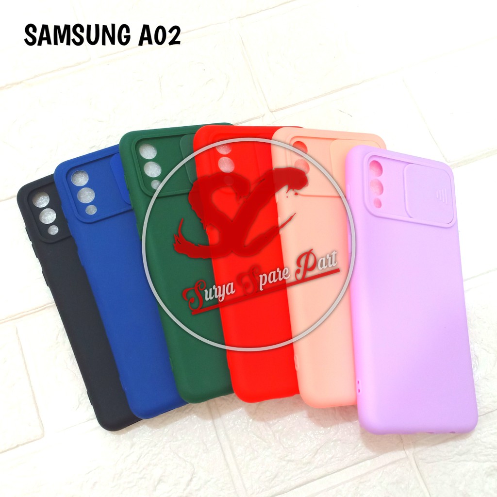 SOFTCASE SLIDE CAMERA PROTECTOR SAMSUNG A02 M02 SAMSUNG A02S - SC