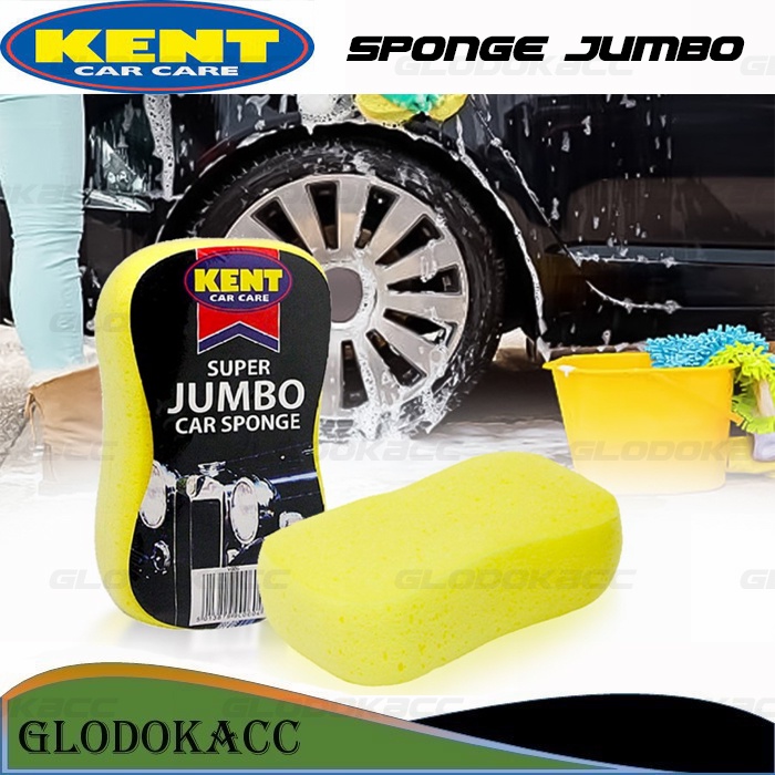 Spon Pencuci Mobil / Kent Car Wash Sponge Super Jumbo / Busa Spons Shrink