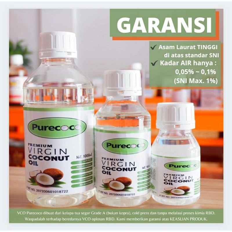 VIRGIN COCONUT OIL (VCO) Purecoco 250ml