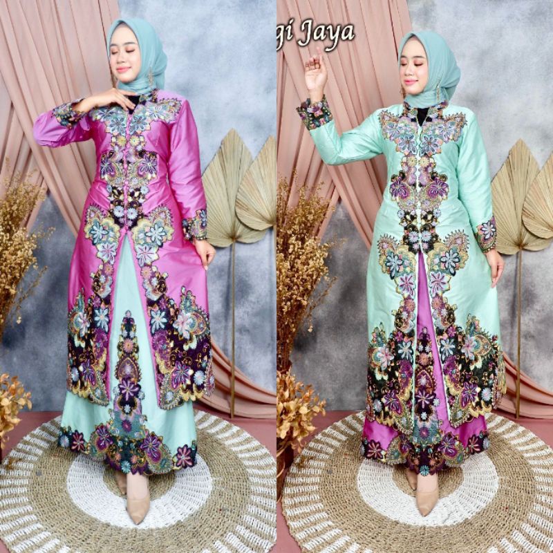 Realpic!!! Stelan Kebaya Kipas Sapu Jagat Original Pelangi Jaya.