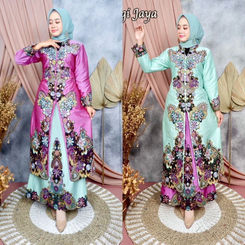 Realpic!!! Stelan Kebaya Kipas Sapu Jagat Original Pelangi Jaya.