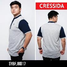 gof 06A1 CRESSIDA BIGSIZE POLO T-SHIRT Pakaian Pria Atasan Kaos Polo Berkerah Wangky Polo Lengan Pendek