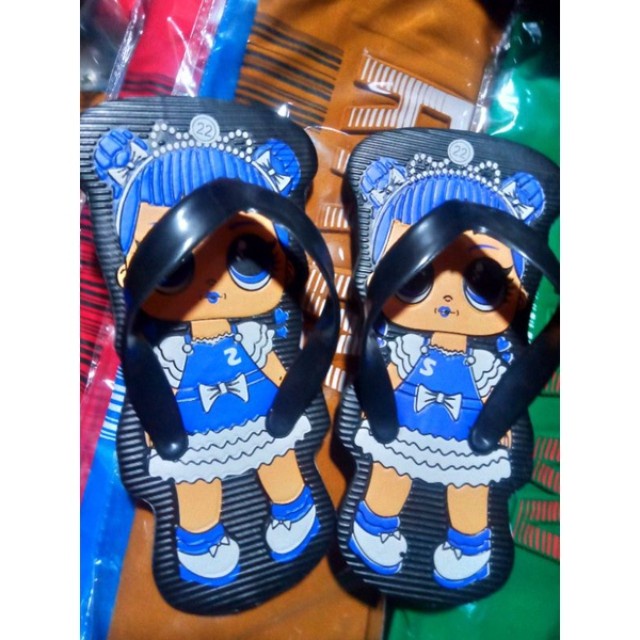 SANDAL JEPIT ANAK PEREMPUAN 3-8 TAHUN KARAKTER LOL / SANDAL LUCU ANAK CEWEK