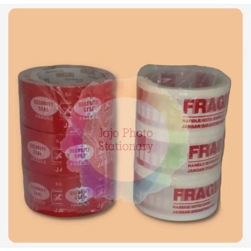 

Lakban Fragile - Merah atau Putih