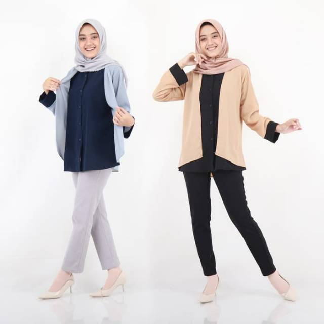 Baju Atasan Wanita Raisa Blouse Baju Muslim Blus Muslim