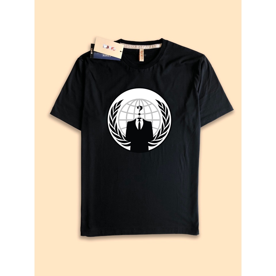 Kaos Tshirt Anonymous Hacker Logo
