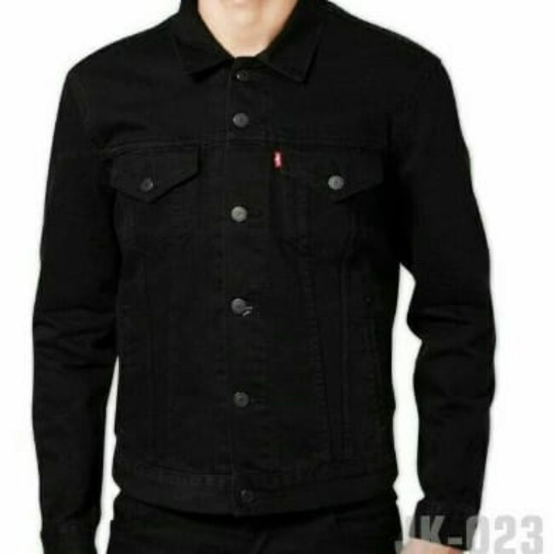 JAKET DENIM PRIA LEVIS//JAKET DISTRO HITAM//JAKET JEANS PRIA DISTRO