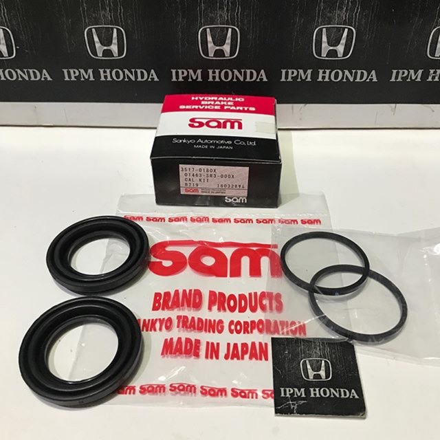 01463 SR3/SAA SAM Japan Unit Karet Kit Seal Sil Kaliper caliper Rem Depan Honda Civic Genio Estillo 1992-1995 City Z 1996-2002 GD8 2003-2008 Jazz GD3 Idsi Vtec 2003-2008 Brio 2013-2021