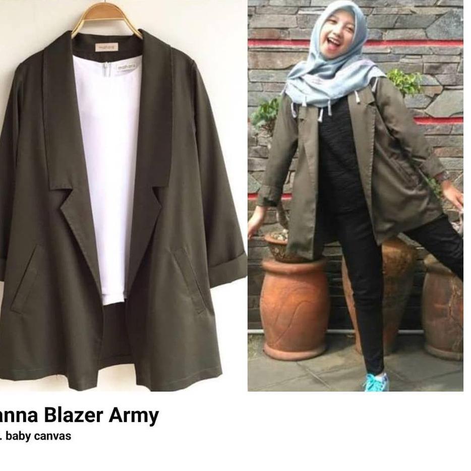 "JMD.20Au22l" Sabiya Grosir - Hanna Blazer l Blazer Polos Wanita
