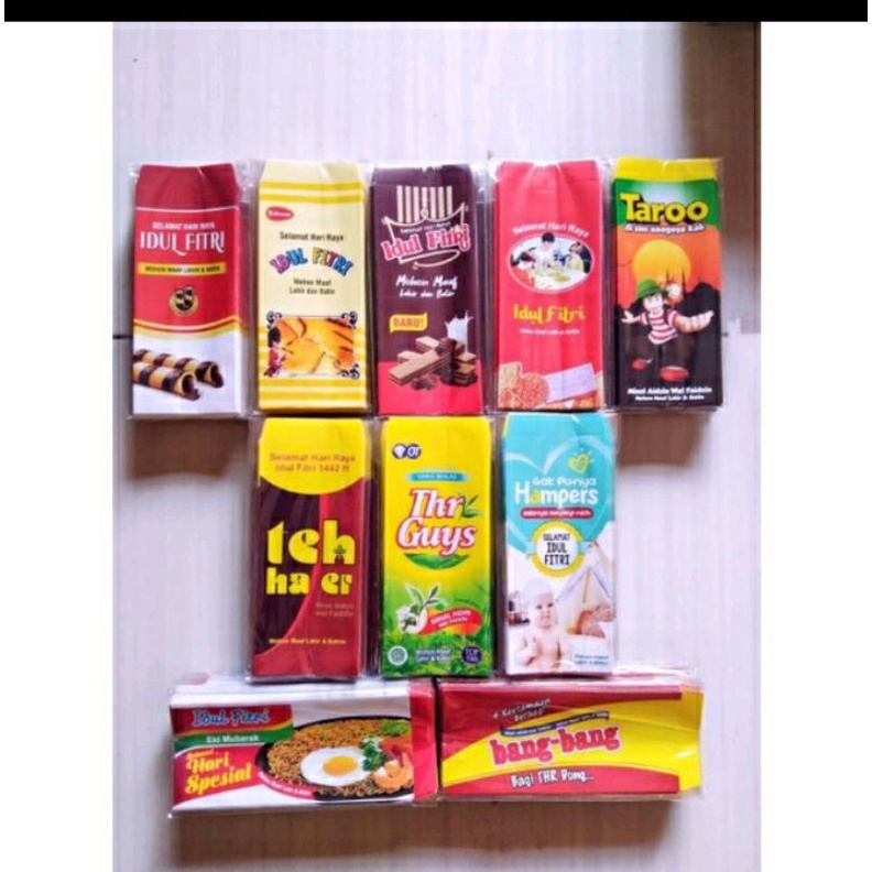 

Amplop lebaran kekinian motif makanan