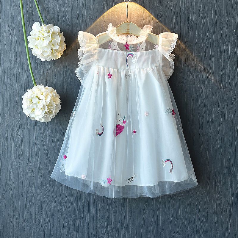 Dress Anak Perempuan Renda Motif Kuda Pony