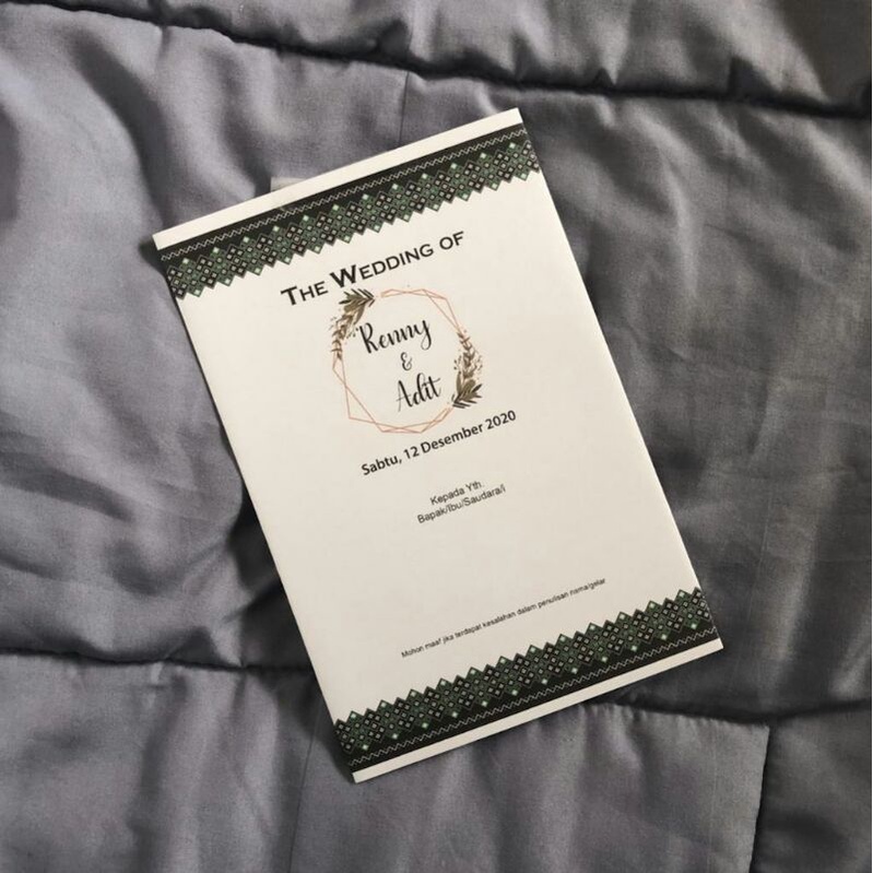 Cetak Undangan Pernikahan Adat Padang, Minang, elegan, rustic, mewah, simple, cepat