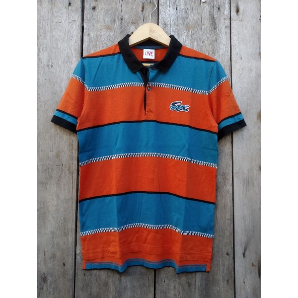 poloshirt lacoste big croc logo second original preloved