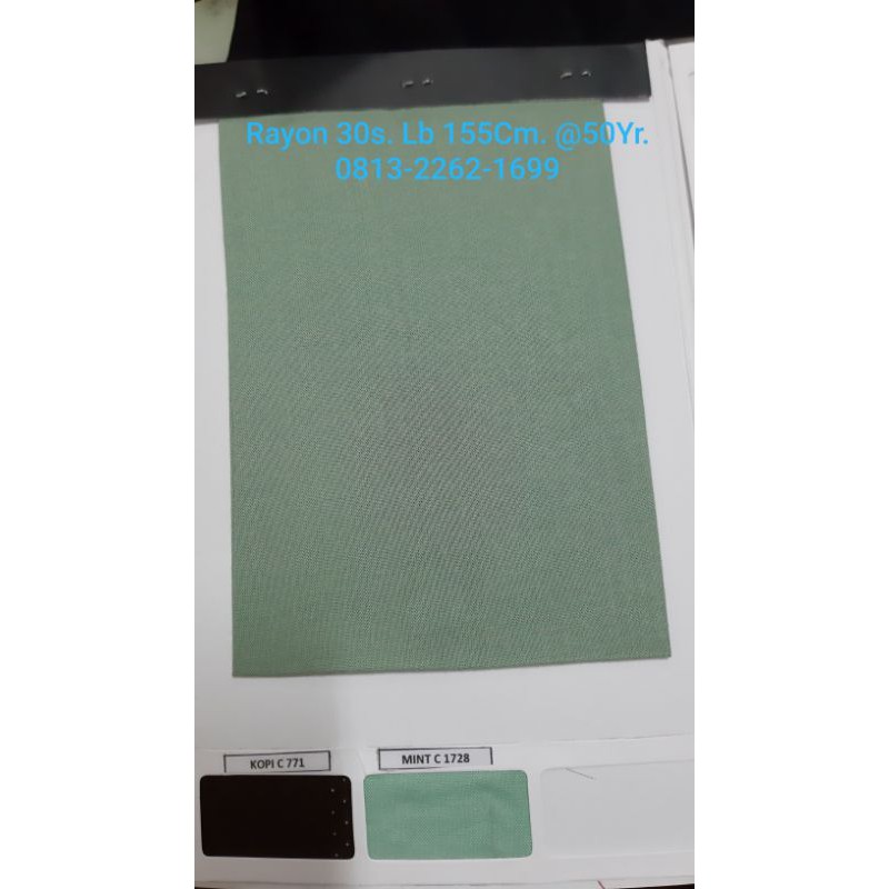 Grosir Rayon KAHATEX Polos Solid.lebar 155cm. Panjang 50yards. Kurleb 46meter.