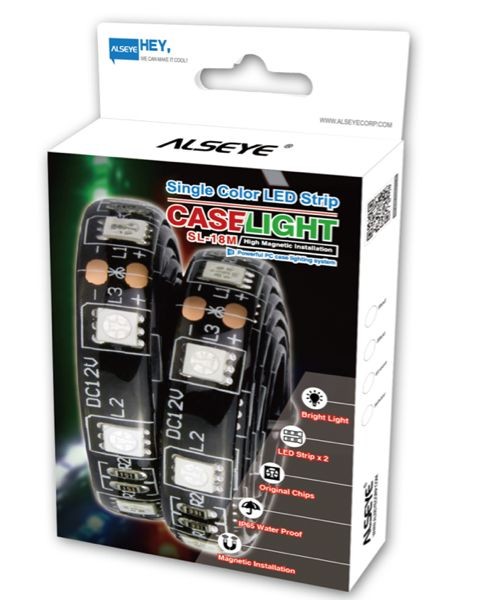 LED STRIP ALSEYE PC CASE 2 PCS - Merah