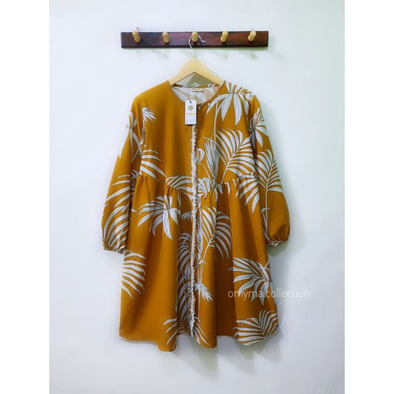 Tunik khayra/Baju muslim/kemeja kancing