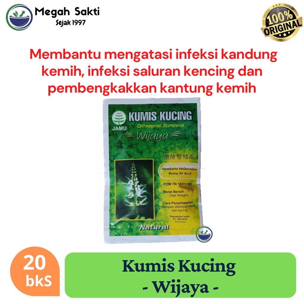 Jamu Kumis Kucing Wijaya 1 Bungkus Isi 20 Sachet