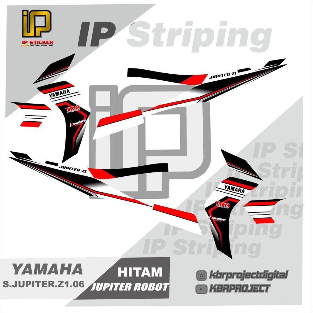 (COD) STRIPING JUPITER Z ROBOT 2010 - Sticker Striping Variasi list Yamaha JUPITER Z ROBOT 06