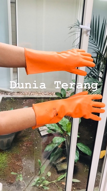 Sarung Tangan Karet Latex OTR 5 panjang 32cm / Hand Glove OTORY 5 / Household Gloves OTR5