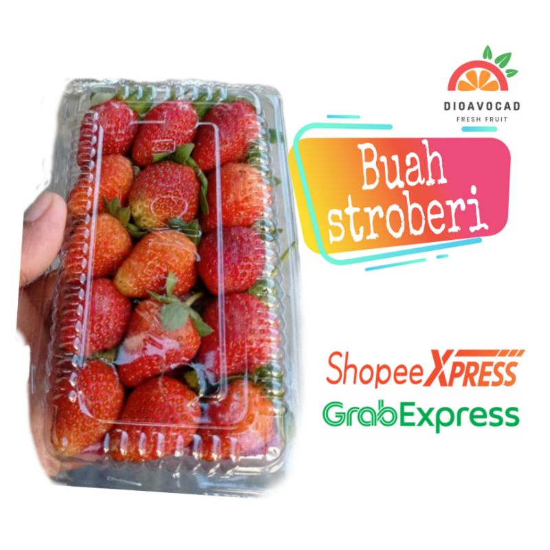 

buah stroberi fresh per Pack stroberi strawbery