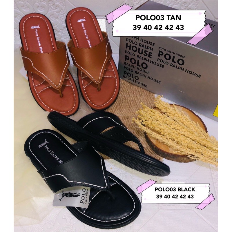 SANDAL PRIA POLO RALPH HOUSE ORI WARNA TAN ONLY SIZE 41