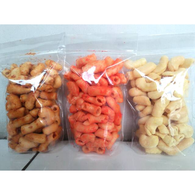 Cemilan Makaroni macaroni Original 100gr cemilan renyak 