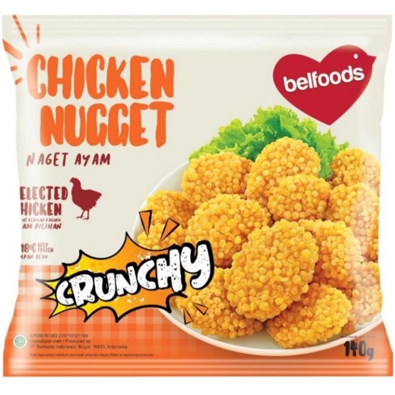 

Belfoods Crunchy Nugget Chicken / Nuget Ayam Crispy 140 gr