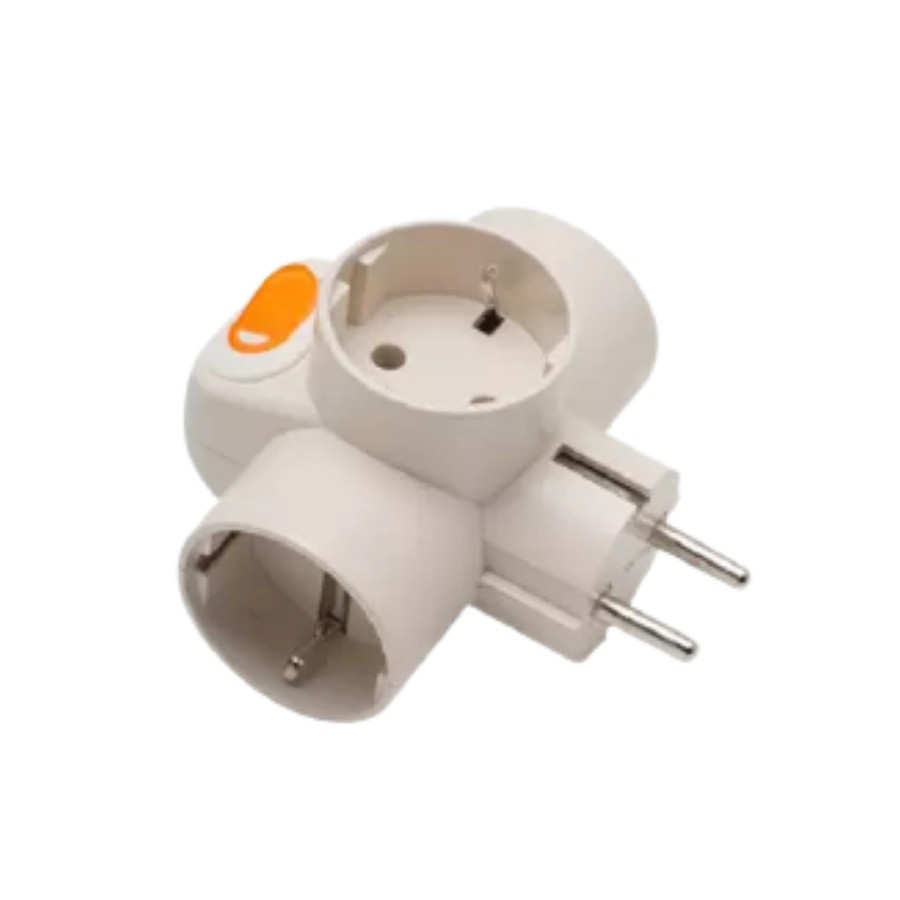 STEKER T ARDE SAKLAR UTICON SC-382 T ARDE 3 CABANG + LAMPU INDIKATOR