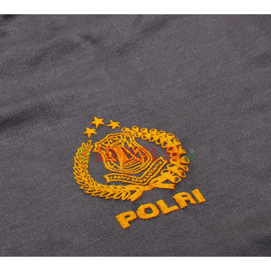 Kaos POLISI POLRI Pendek COKLAT Sablon