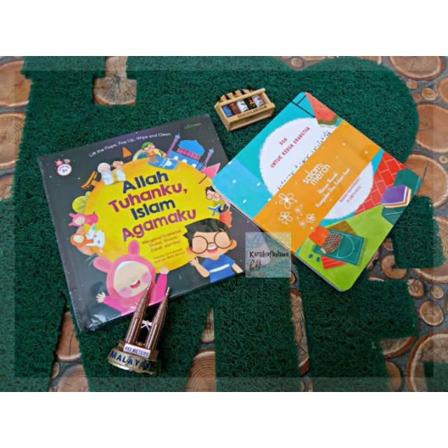 ATIA Allah Tuhanku Islam Agamaku with SALAM MERCH Stiker Dinding Doa Harian Buku Anak Murah