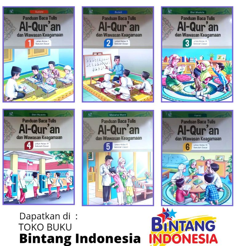 Aqila - Buku Pelajaran BTQ Kelas 1-6 SD/MI Kurikulum 2019