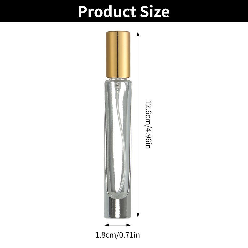 POPULAR Populer 10ML Parfum Atomizer Portable Pewangi Travel Spray Pump Botol Isi Ulang Bening Dispenser Parfum Kecil