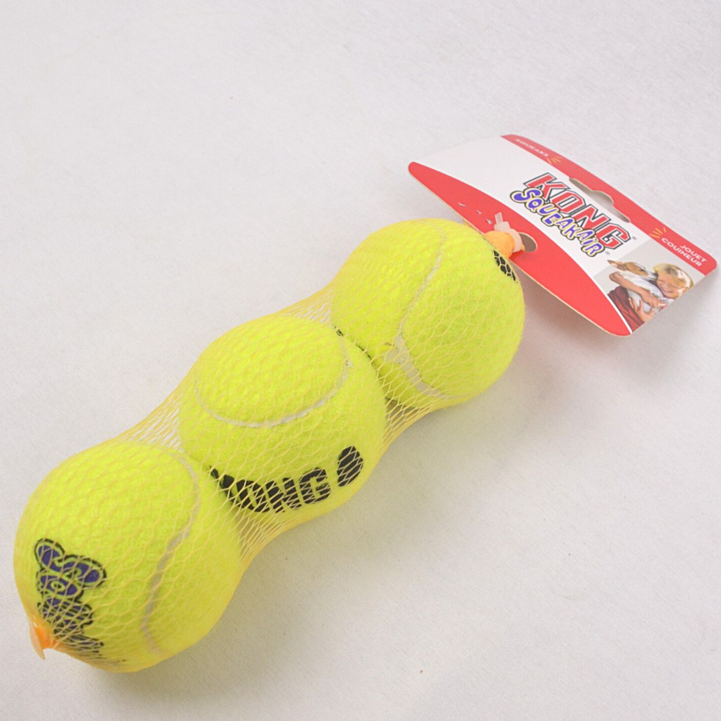 

KONG AST2 Mainan Anjing Squeakair Tennis Ball Medium 3pcs