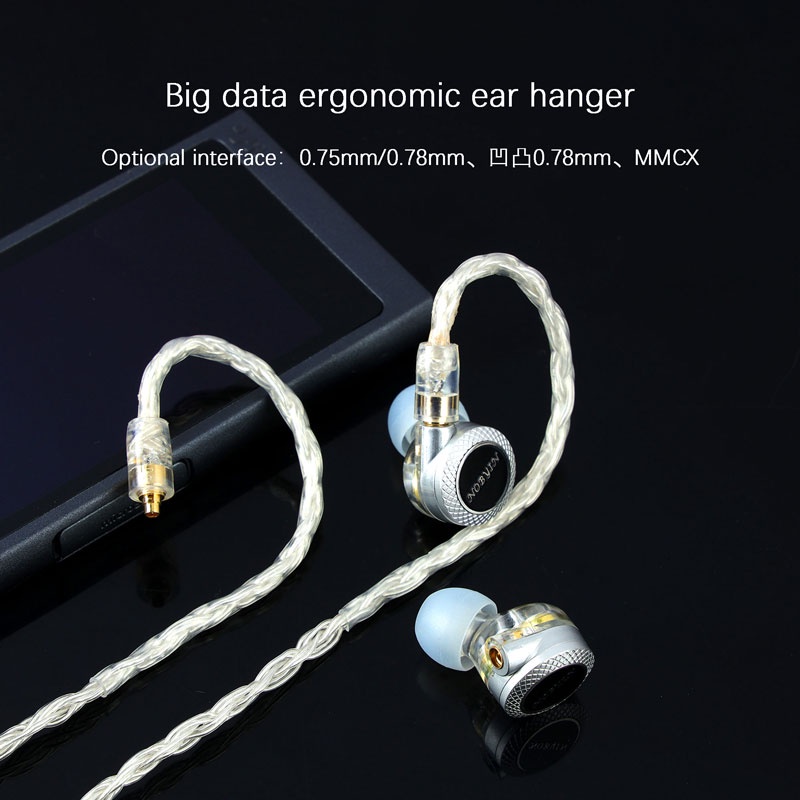 Jcally Jc16S 16 Helai Kabel Upgrade Lapis Silver 5n Ofc Hifi Earphone Untuk Kz Zsn Pro Zs10 Pro Zsx