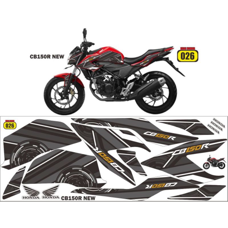 decal striping cb150 r new / variasi cb 150 r / decal cb / is