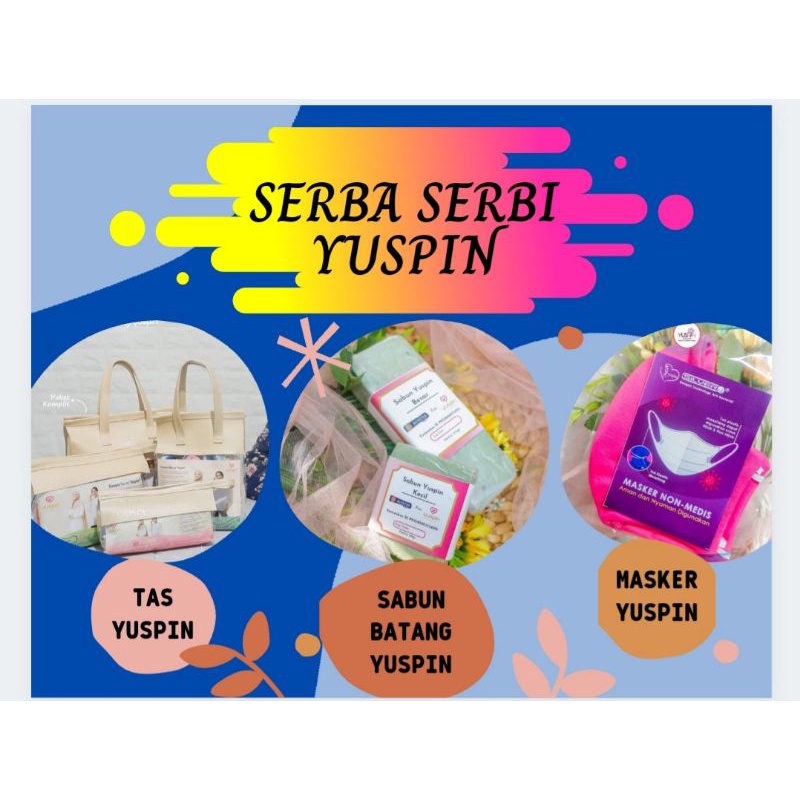 SERBA SERBI YUSPIN SABUN CUCI BATANG YUSPIN / MASKER ANTI BACTERIAL / TAS YUSPIN