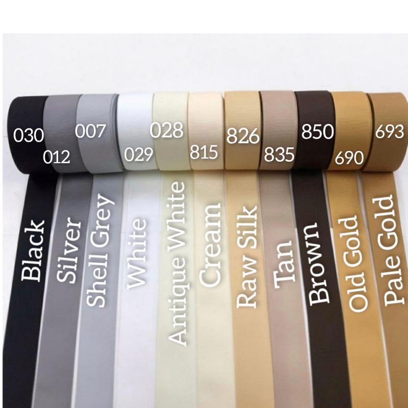 1 Meter  -  PITA GROSGRAIN &amp; DOUBLE SATIN IMPORT