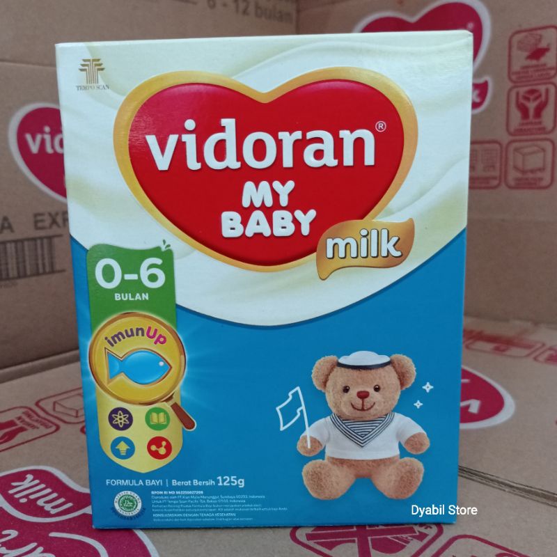 PROMO!! Susu Vidoran 0 6 Bulan 6 12 bulan  125 gr Exp Oktober 2024 | Susu formula 0-6 bulan | 6 12 bulan | Vidoran my baby milk | Susu Bayi | Susu Formula Bayi | Susu murah