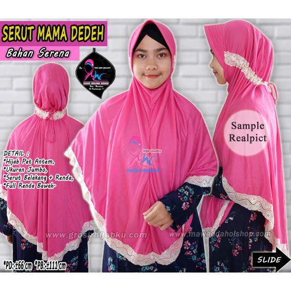 Jilbab Jumbo Renda