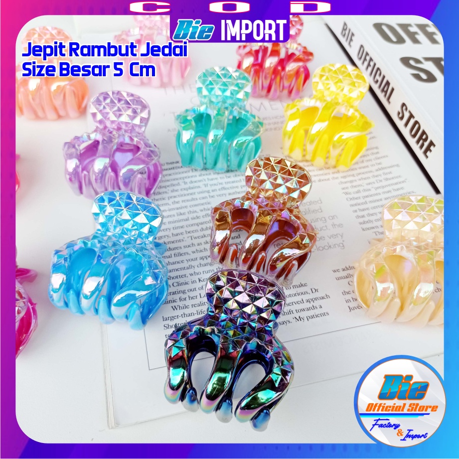 Jepit Jedai Bangkok Ori Besar Model Diamond Color Premium Impor Best Seller