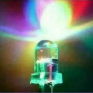 LAMPU LED 5MM KEDIP .. KEDIP 3 WARNA..... Merah biru hijau .. Rgb