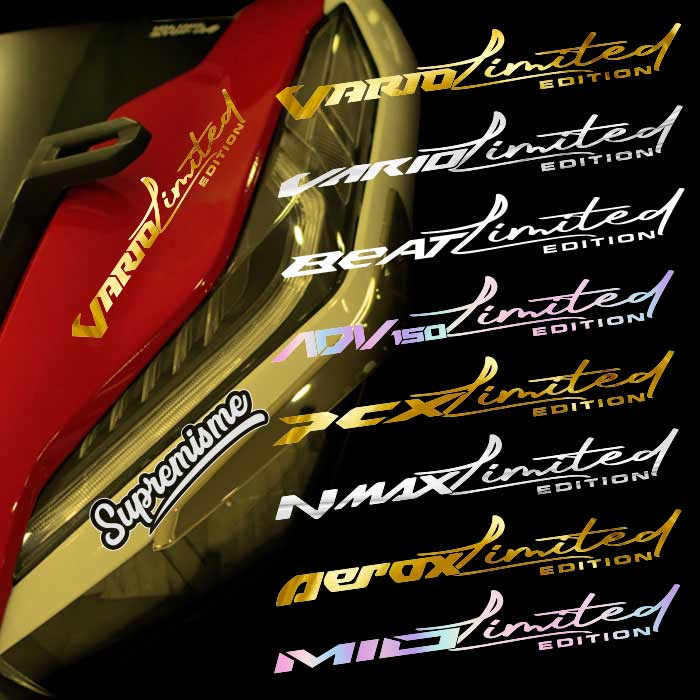 Stiker Vario Limited Edition / Sticker Motor Limited Edition Vario Beat ADV PCX Mio Signature / Stiker Signature Vario Beat ADV PCX Aerox / Sticker Chrome Vario Beat ADV PCX Glossy Waterproof / Sticker Hologram Signature Vario Beat ADV PCX (Selalu Ready)