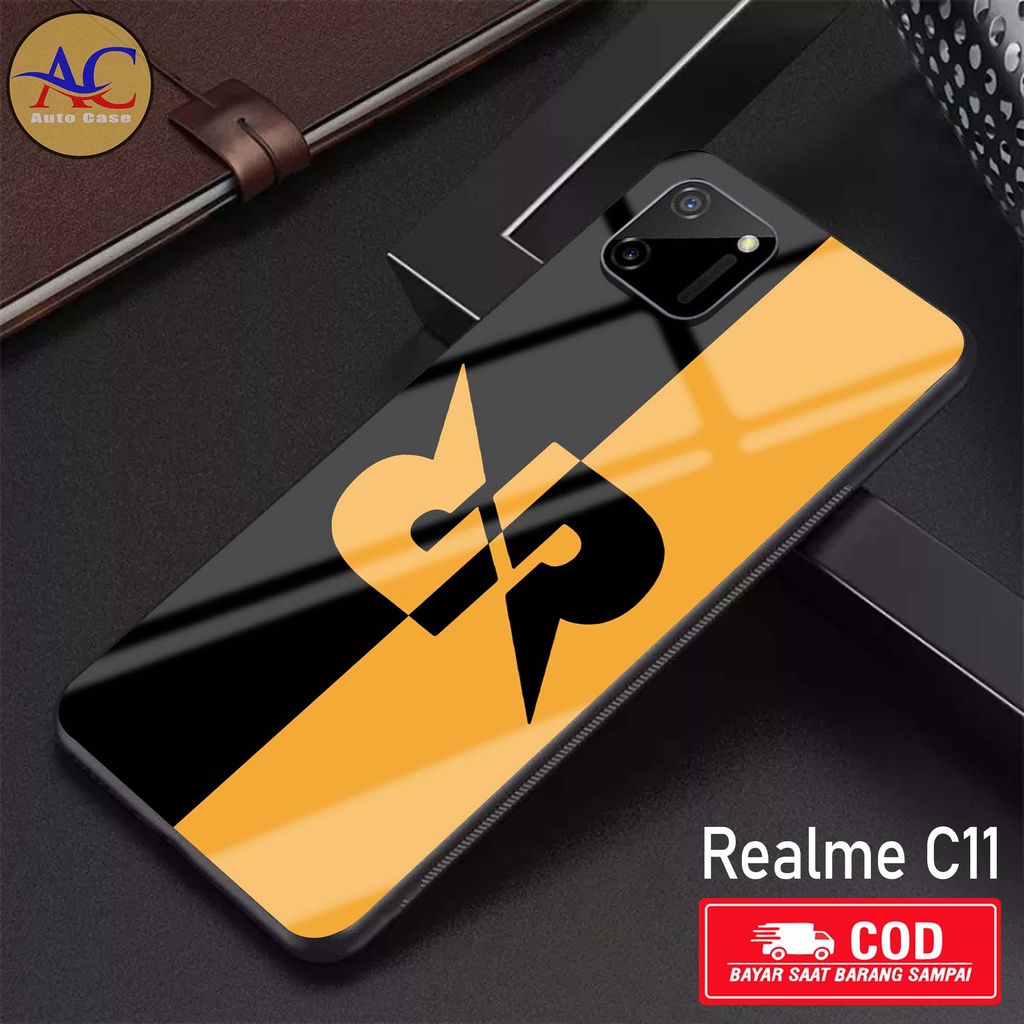 Softcase Glass kaca untuk REALME C11 RRQ Casing Handphone Case Hp Procamera