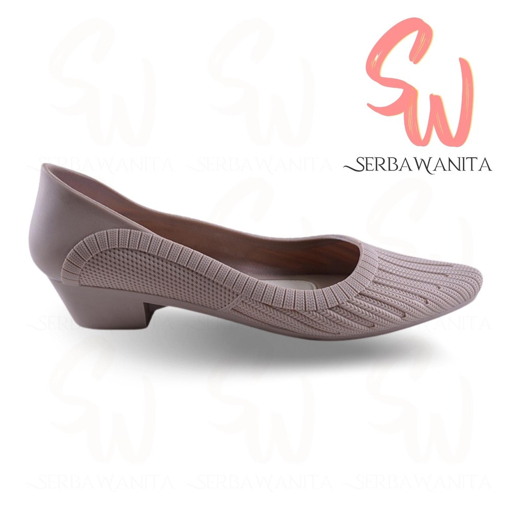 Sepatu Wedges Jelly Kantor Wanita Korea Terbaru Porto FSN