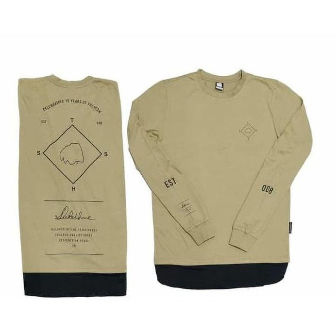 The Stash House Kaos Lengan Panjang Skate Bord Original Kombinasi .Aruansy.Olshop