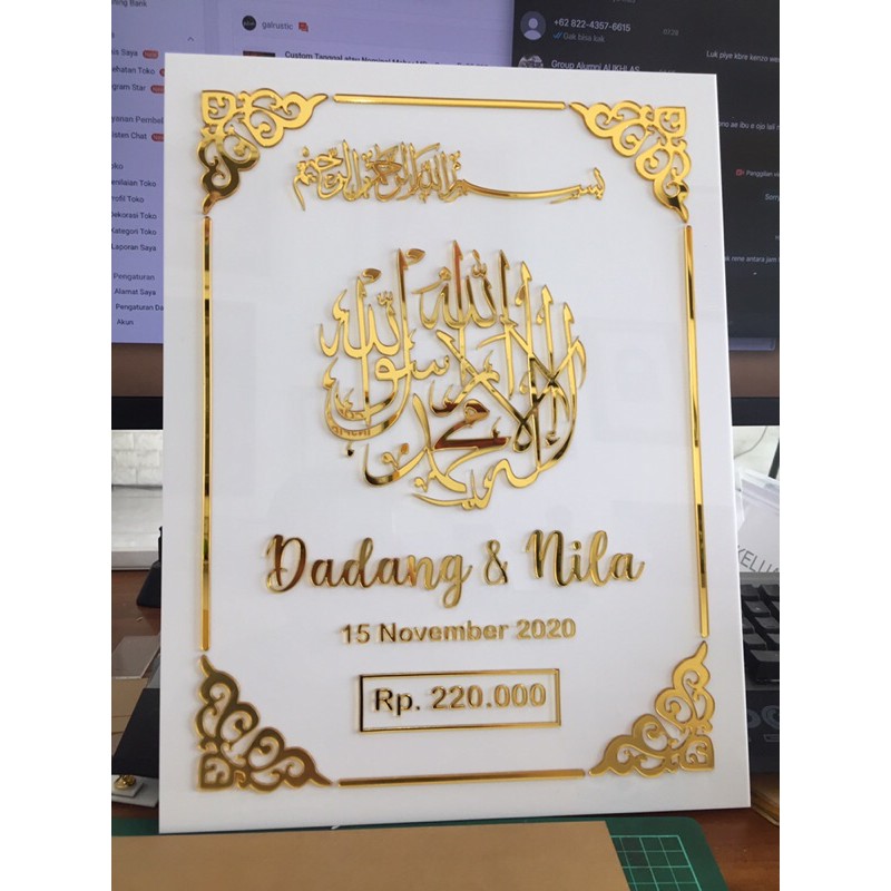 

Akrilik Gold Bismillah